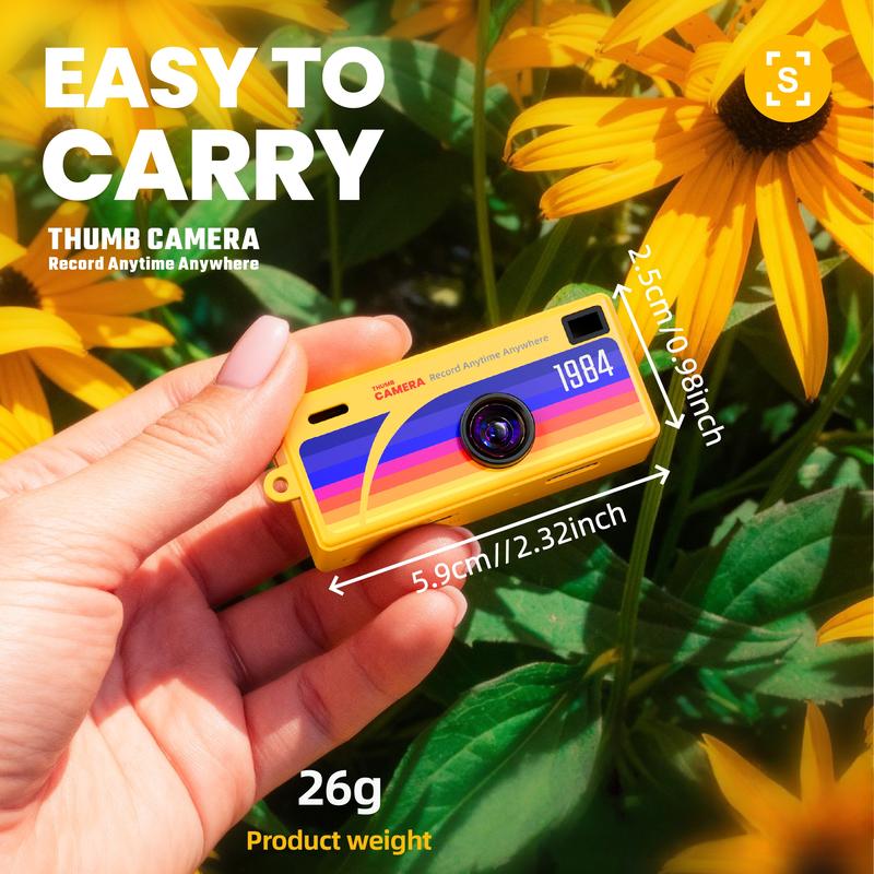 Creative Mini Portable Thumb Pocket Keychain Digital Camera with Flash