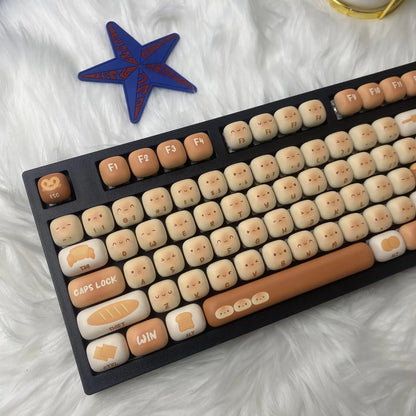 Cute Bread Keycap Set