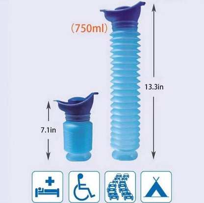 Emergency Travel Portable Reusable Shrinkable Camping Toilet