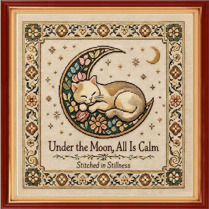 Paradise Cross Stitch Kit-Sleepy Cat 🐈️