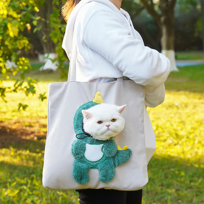 Cute Cartoon Costume Pet Carrier Tote Bag