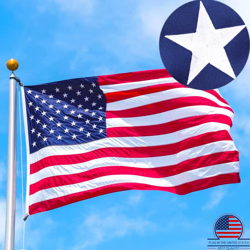 Best Embroidered Stars American Flags
