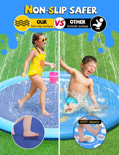 Summer Hot Sale🔥Non-Slip Splash Pad for Kids and Dog