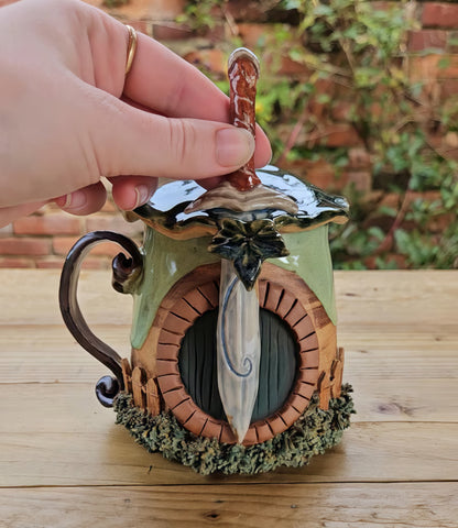 🧙🏡Spring Hobbit House Stoneware Mug[13.5oz/400ml]