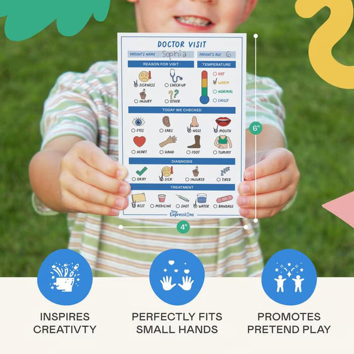 🥳 Pretend Play Notepads | 2-Pack | 50 Pages Each ✨