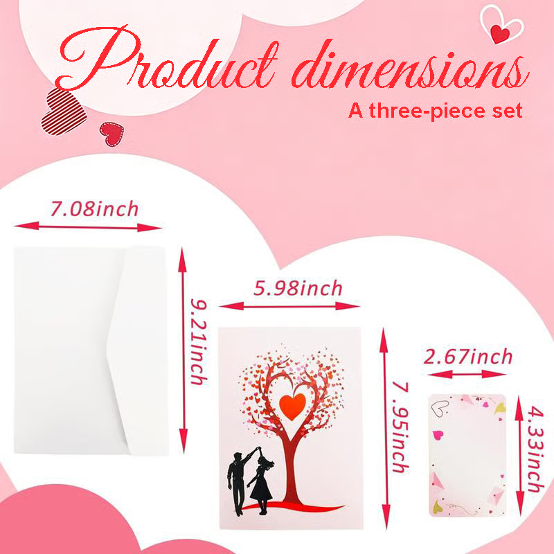 💞3D Pop-Up Anniversary & Valentine's Day Card