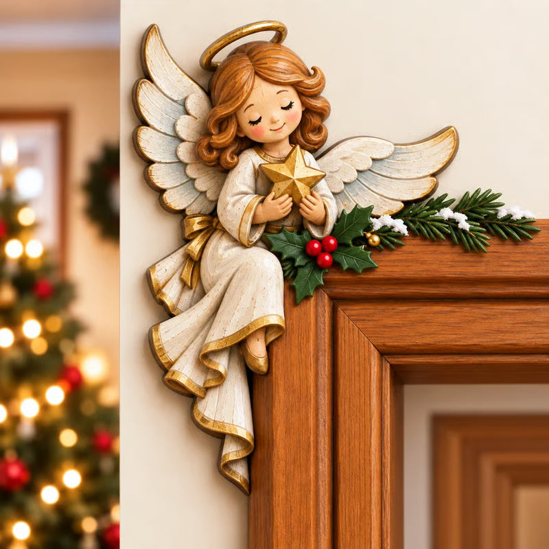 🎅 3D Sculpted Christmas Door Frame Corner Decor