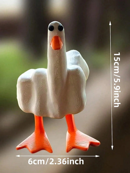 Funny Duck Figurine Ornament