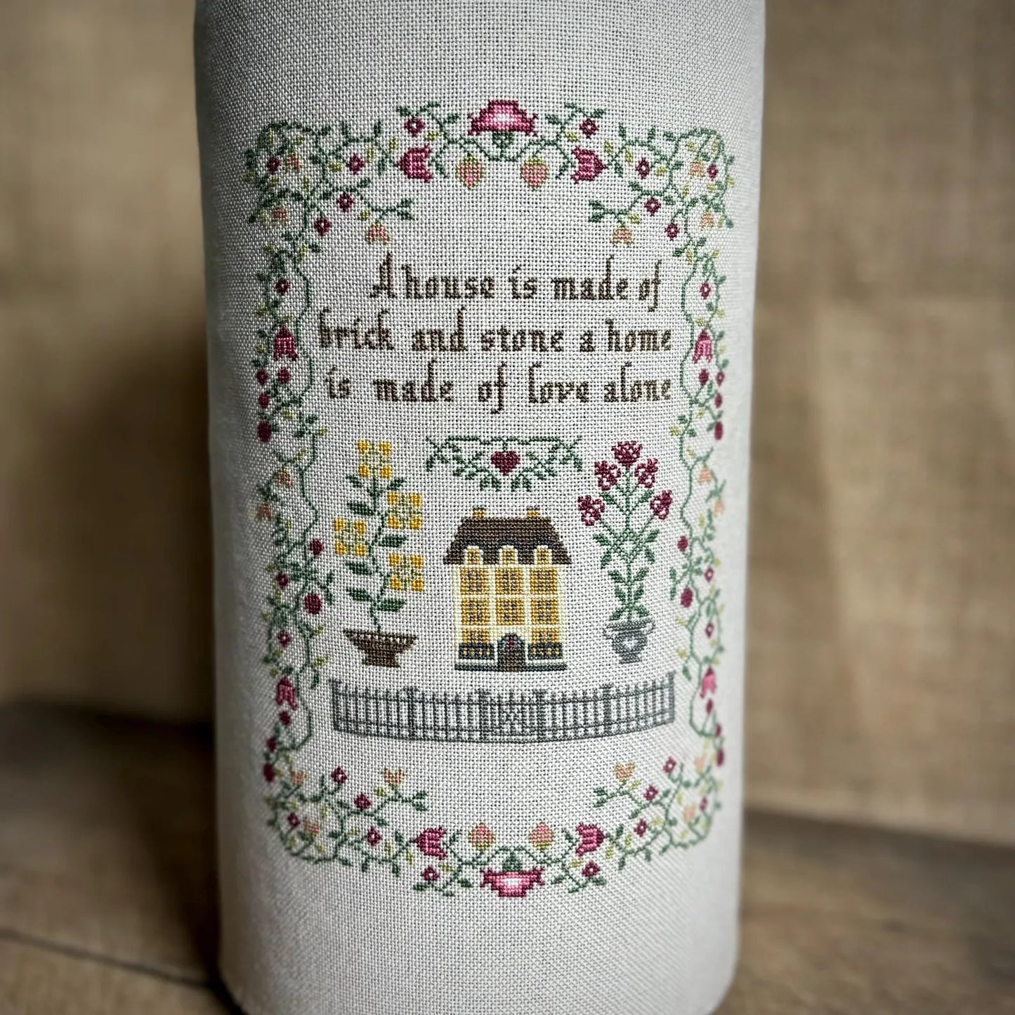 House Sampler Cross Stitch DIY Kit