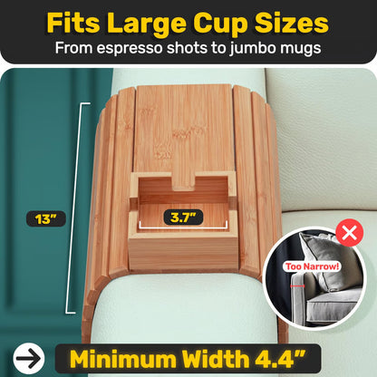 Bamboo Couch Cup Holder