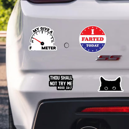 🔥 Set of 130 Pcs Funny Saying Stickers