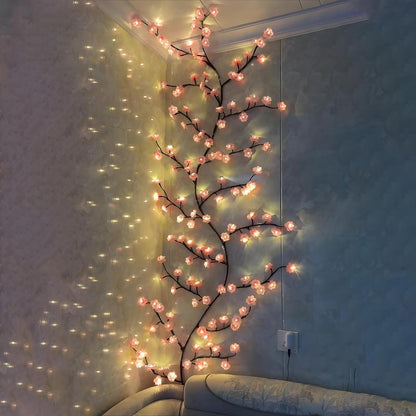 🌸DIY cherry blossom lamp🔥LED Tree Branch Design Light for Room Decor