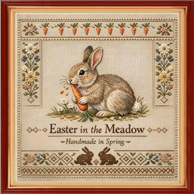 Paradise Cross Stitch Kit-Carrot Rabbit 🐰