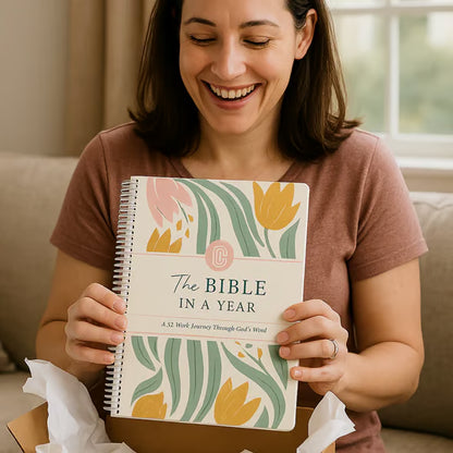 🙏🏼The Bible In A Year: A 52-Week Journey Through God's Word (✨Hardcover)