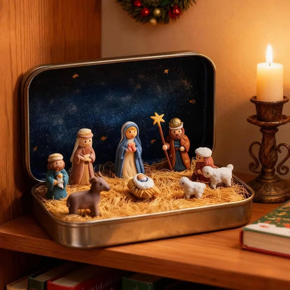 🎁Mini Christmas Nativity Box