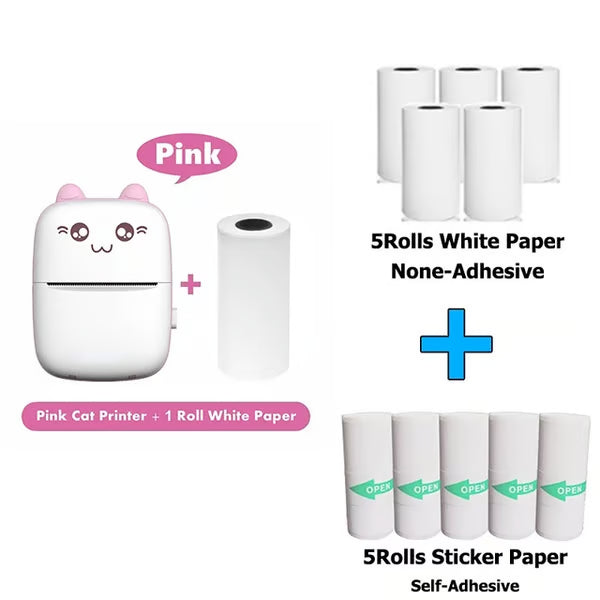 Mini Portable Bluetooth WiFi Pocket Printer