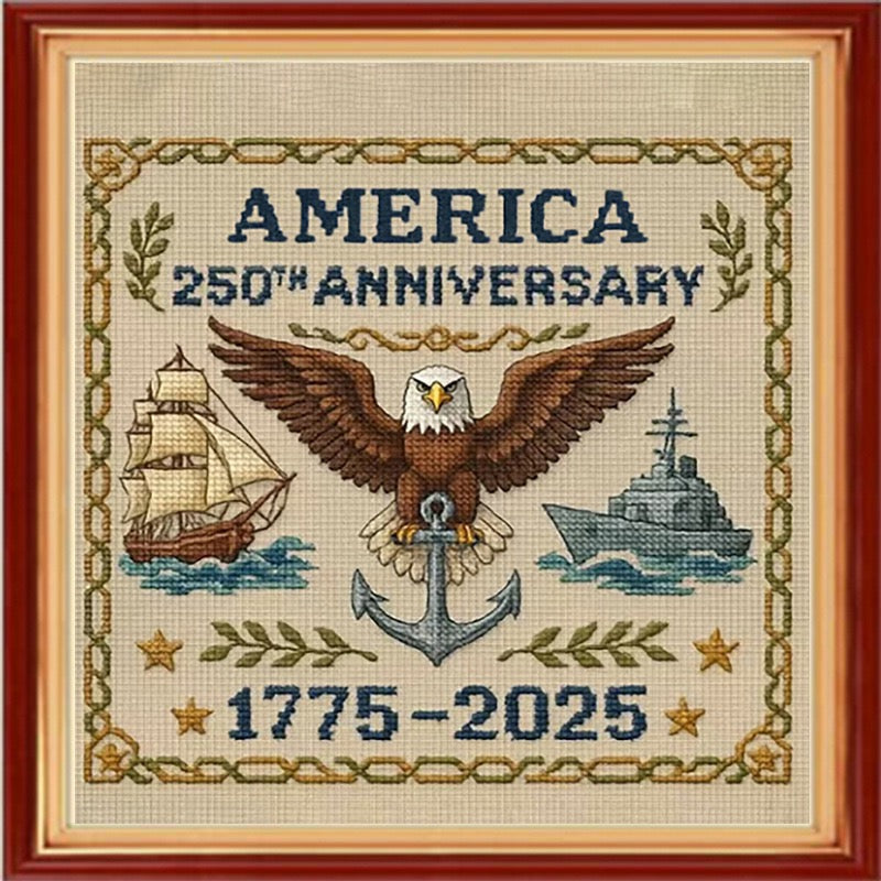 Independence Day 1776 - 2026 Cross Stitch Diy Kit🧵