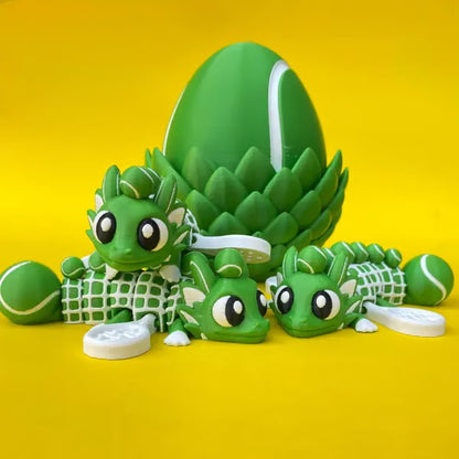 ⚾ Flexi Baseball Dragon & Egg: Winged Dragon Fidget Toy