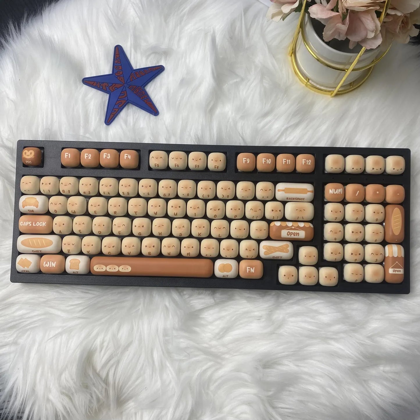 Cute Bread Keycap Set