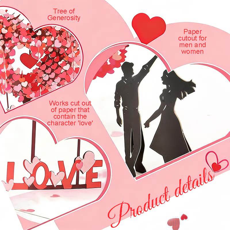 💞3D Pop-Up Anniversary & Valentine's Day Card