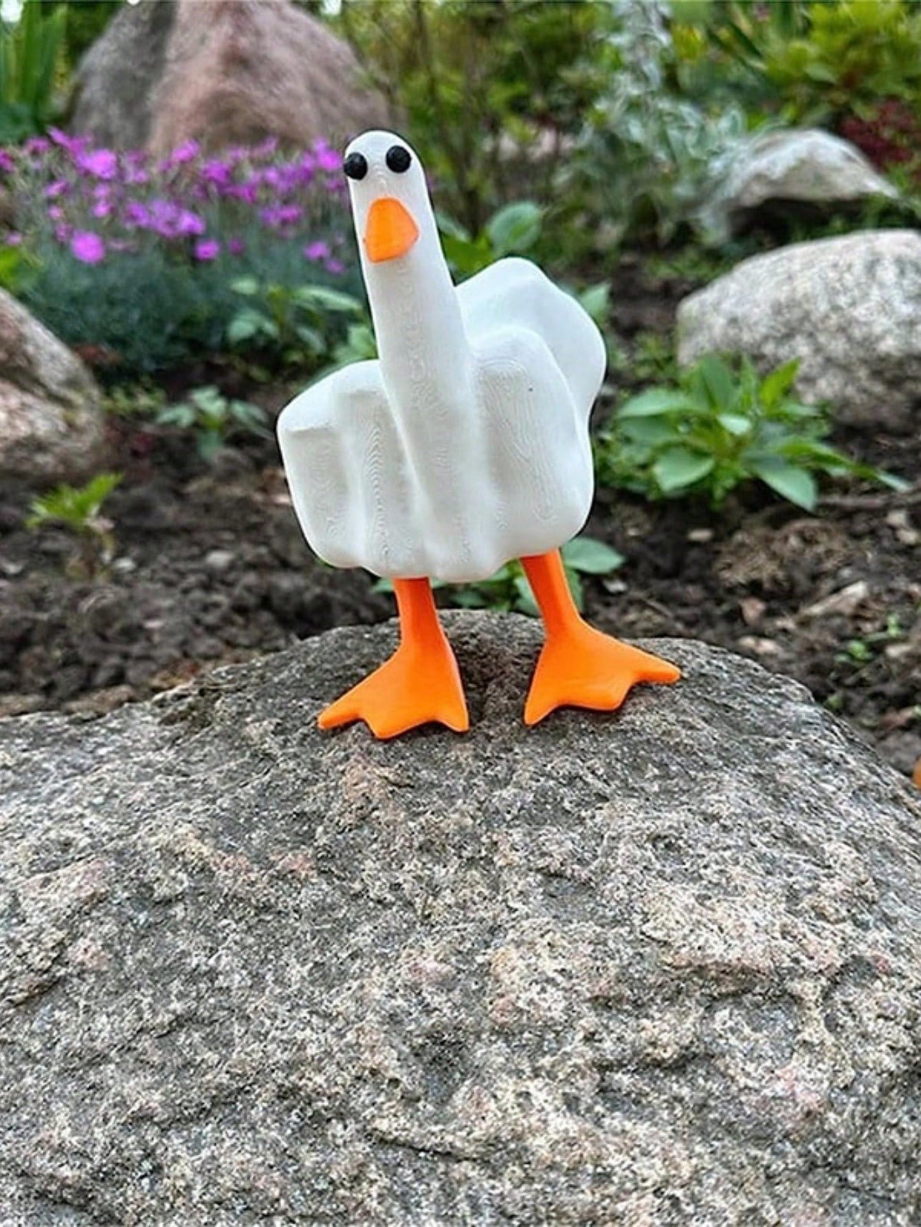 Funny Duck Figurine Ornament