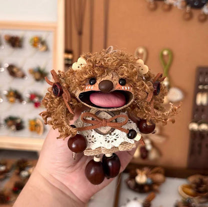 Funny Big-Mouth Nut Shell Doll-Susan