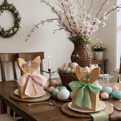🐰Boho Bow Goodie Bags for Egg Hunts