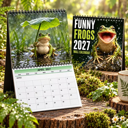 🐸Funny Frogs 2027 Wall Calendar
