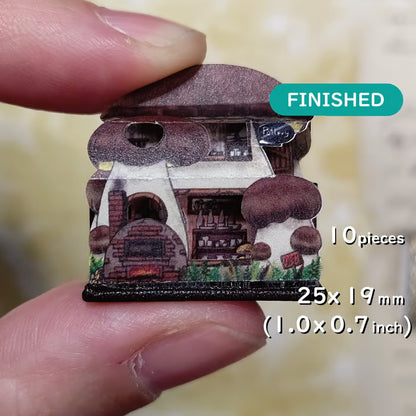 🎀1:12 scale tiny book houses