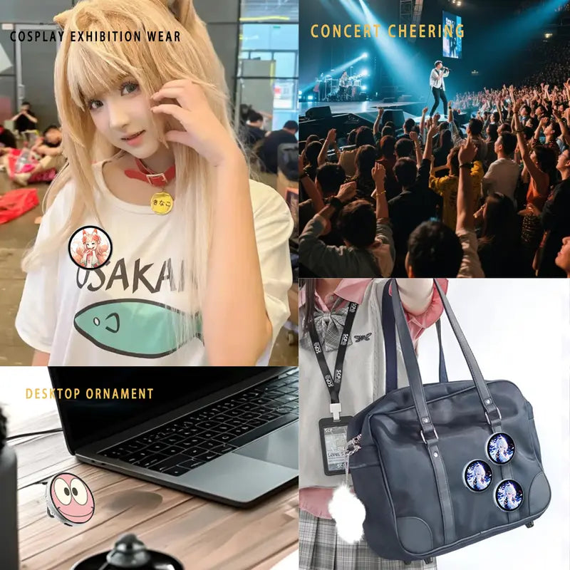 Digital Badge Photo Video GIF Display Screen