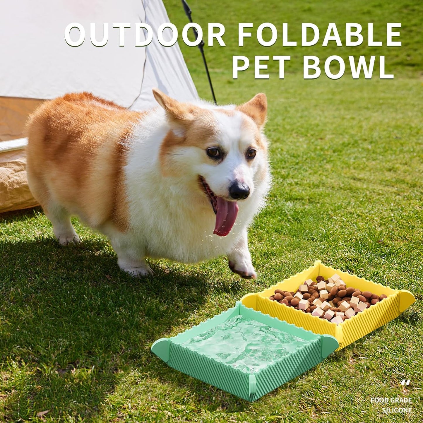 Collapsible Camping Bowls with Magnet(4 PCS)
