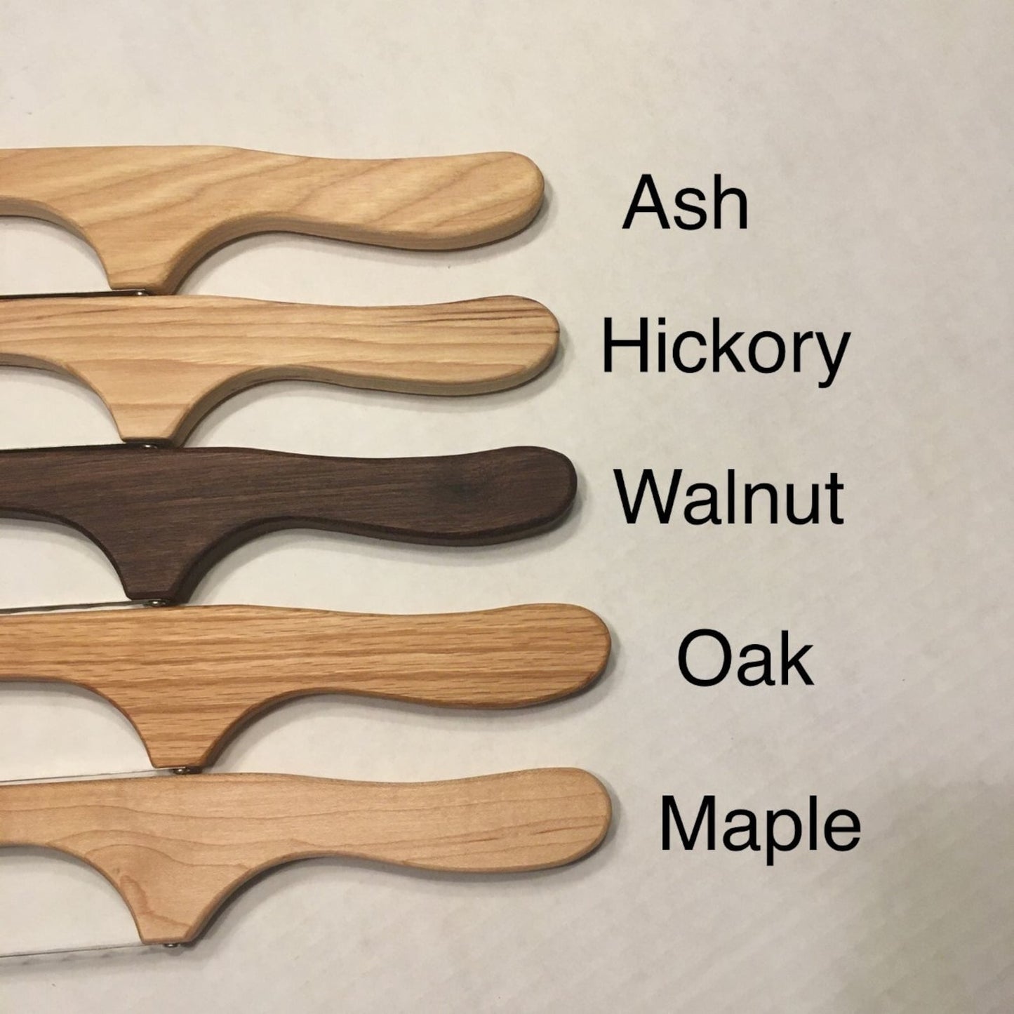 Wood Bow Bread Knife with Serrated Stainless Steel