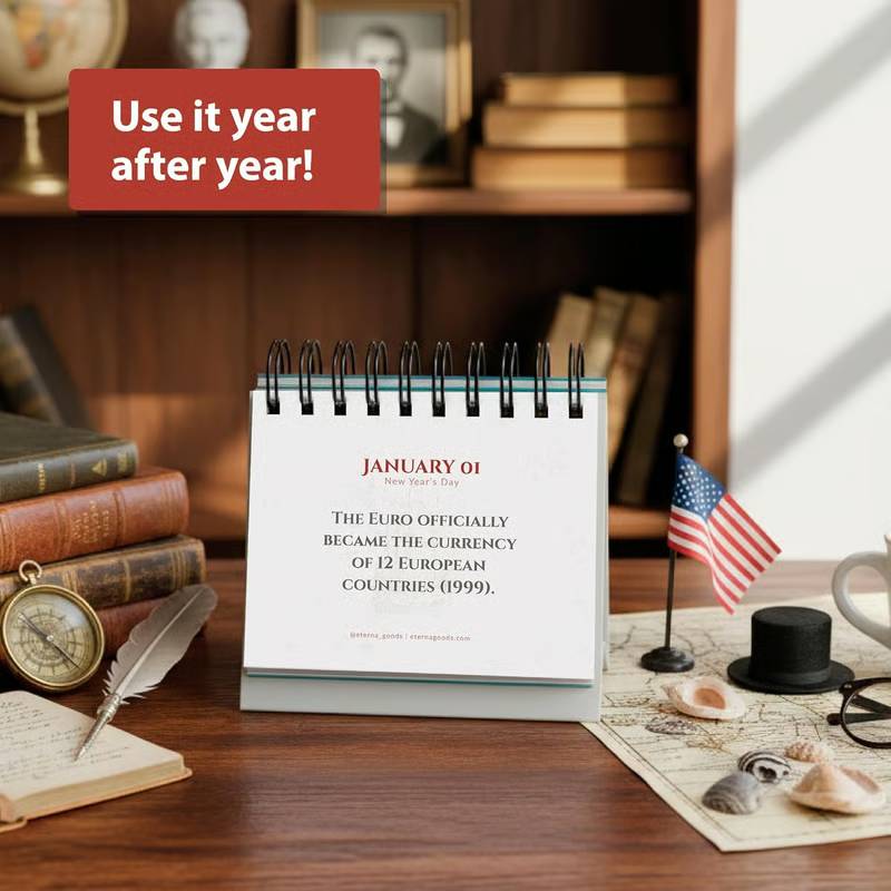 Today in History Perpetual Calendar