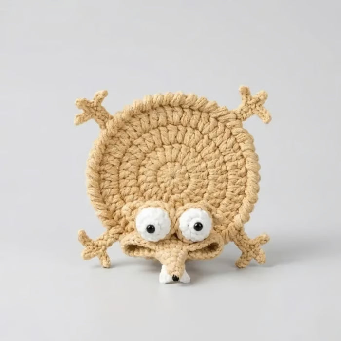 Funny Crochet Squirrel Coasters