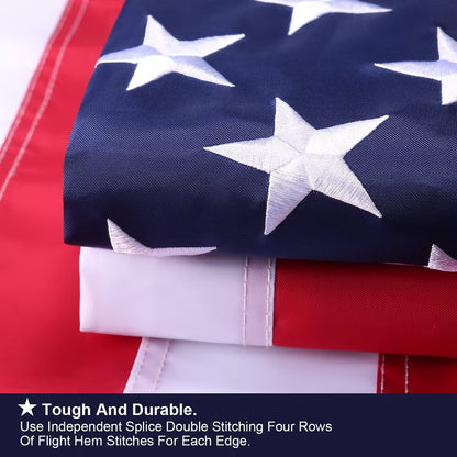 Best Embroidered Stars American Flags