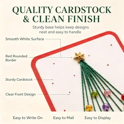 DIY Christmas Embroidery Cards – Create 6 Handmade Holiday Greetings 🎄🧵