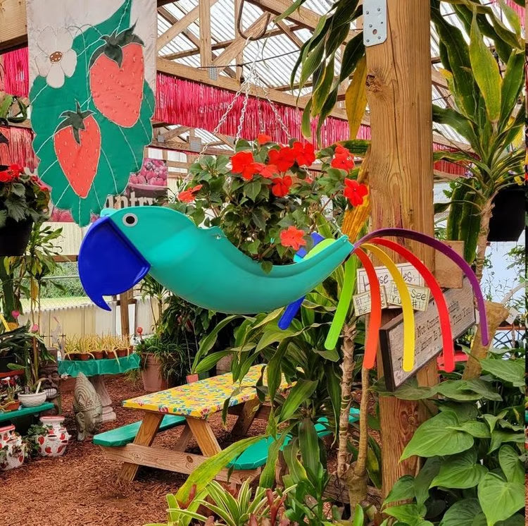 🔥Bright Colorful Bird Hanging Planter Yard Decor