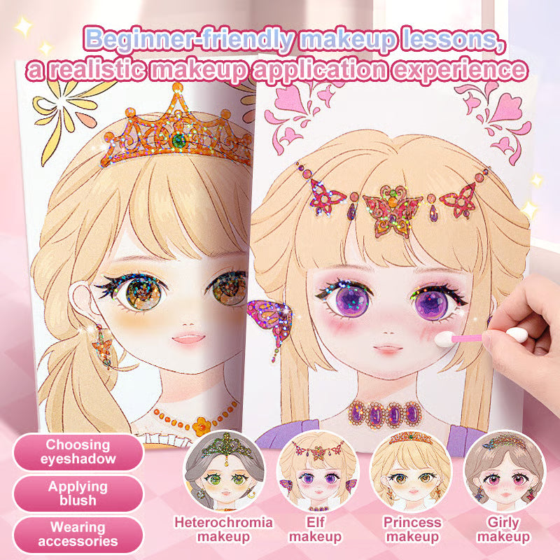 🎨Special Diamond Painting & Princess Book Makeup Craft Kits