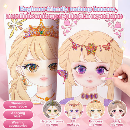 🎨Special Diamond Painting & Princess Book Makeup Craft Kits