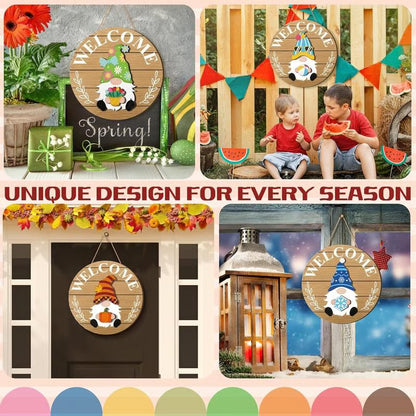 💫Interchangeable Wooden Gnome Decor🚪