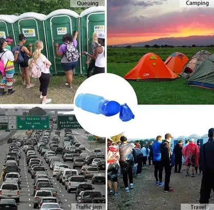 Emergency Travel Portable Reusable Shrinkable Camping Toilet