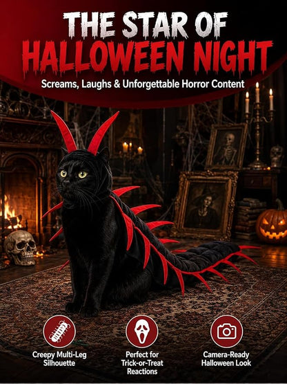 Centipede Plush Halloween Costumes for Cats