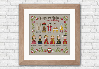 "Henry VIII and his Wives" Cross Stitch DIY Kit