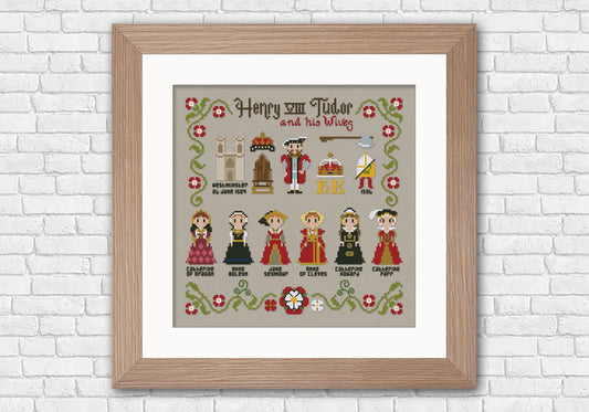 "Henry VIII and his Wives" Cross Stitch DIY Kit