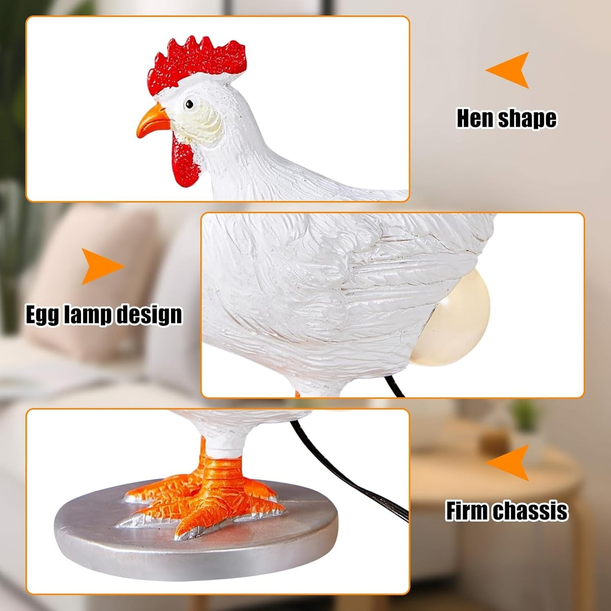 Funny Chicken Egg Lamp