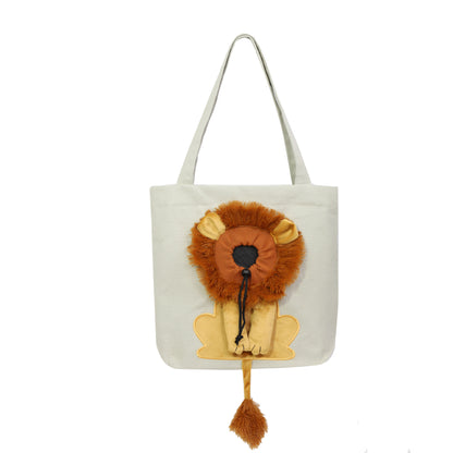 Lion Costume Pet Carrier Tote Bag