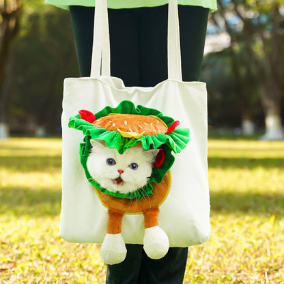 Cute Cartoon Costume Pet Carrier Tote Bag