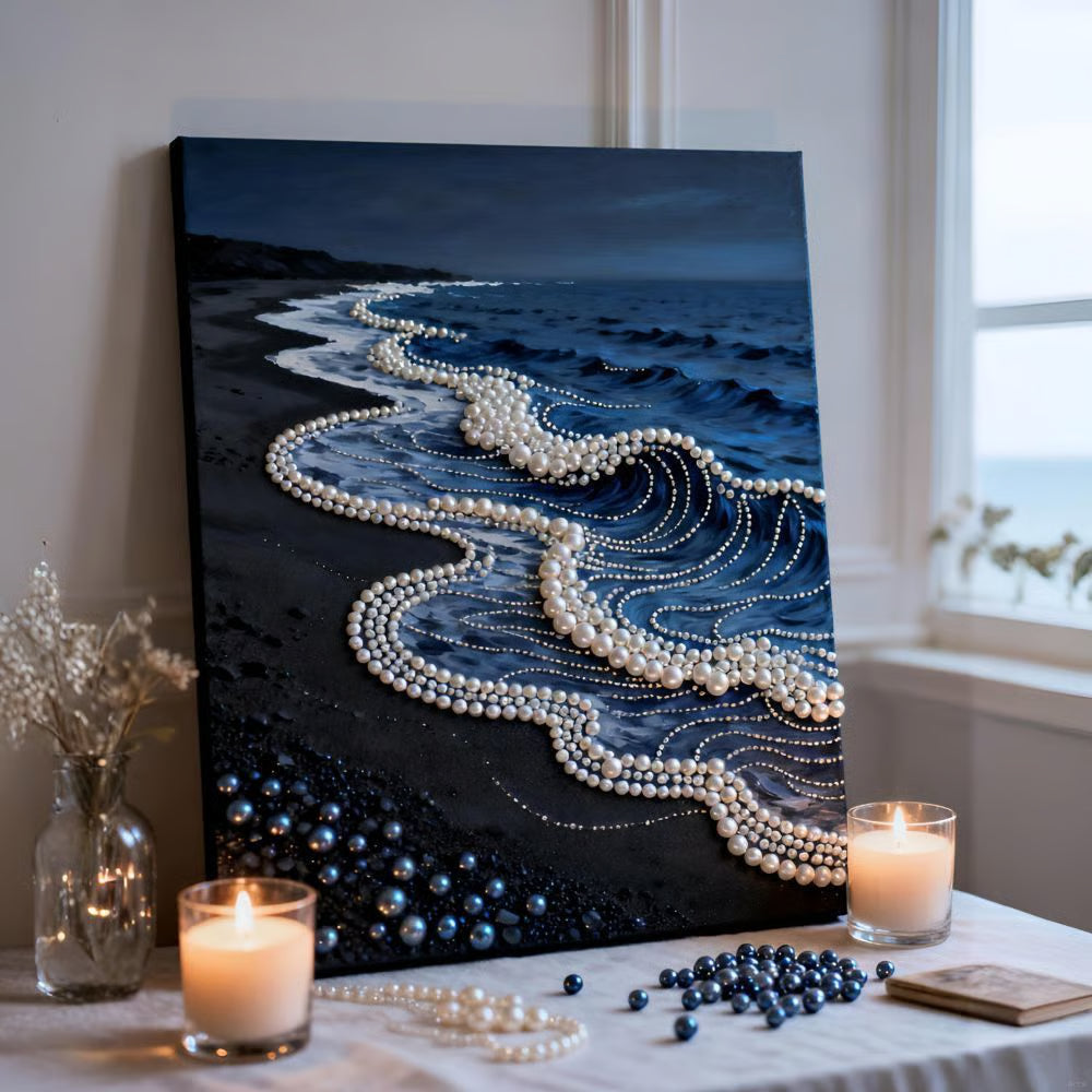 🏰✨DIY Beaded Art Kit - Castle Pearl Painting