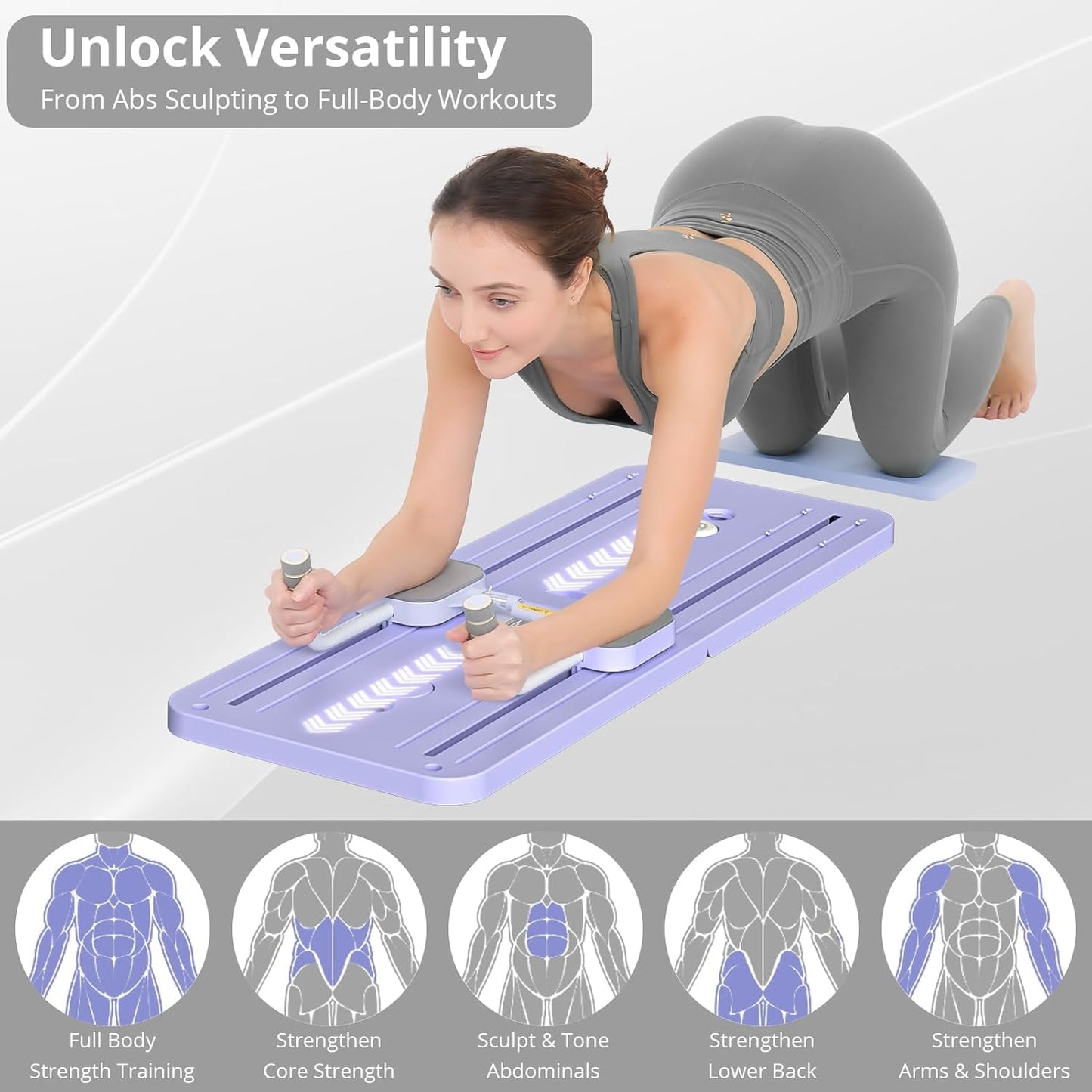 Portable Pilates Board Reformer Foldable Pilates Reformer
