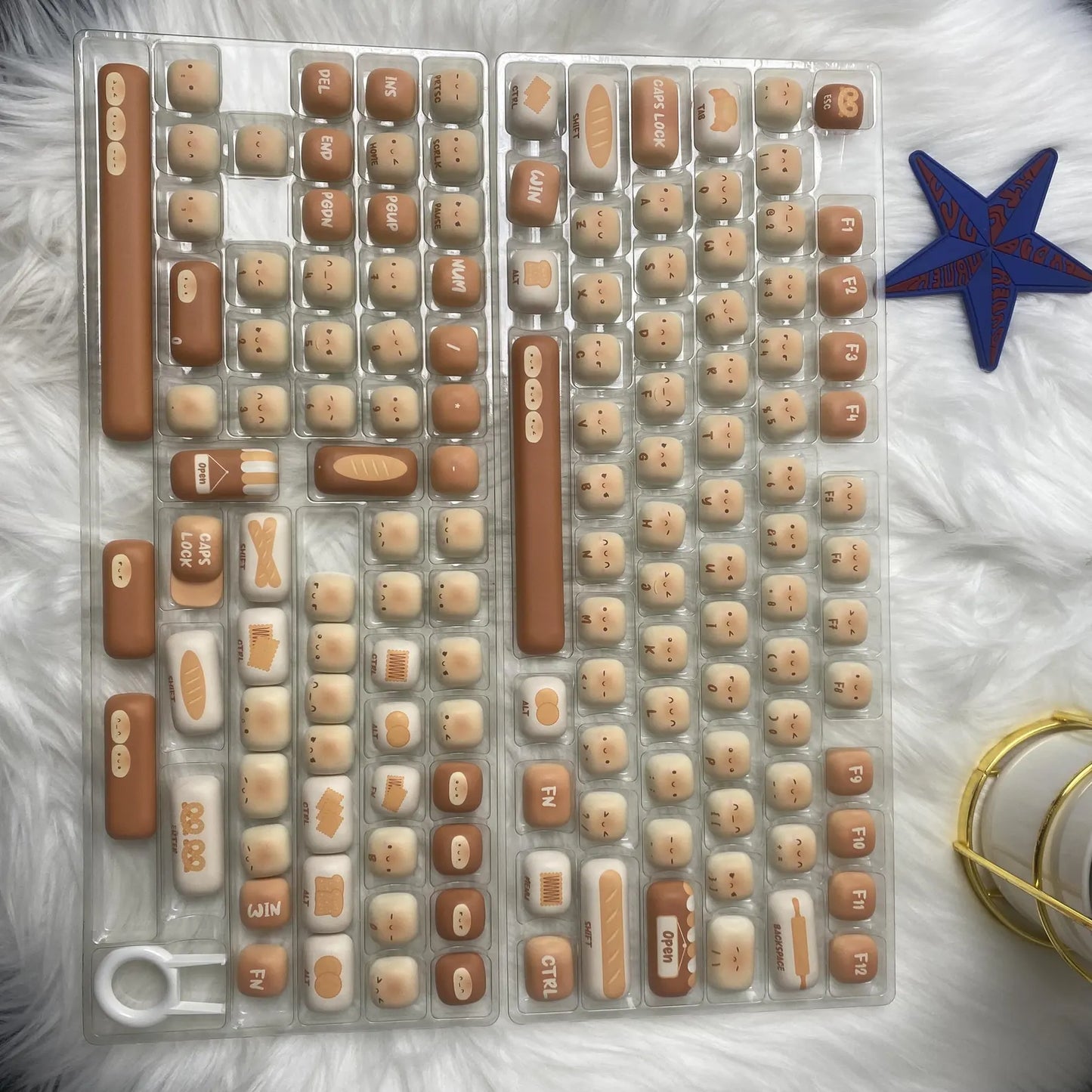 Cute Bread Keycap Set
